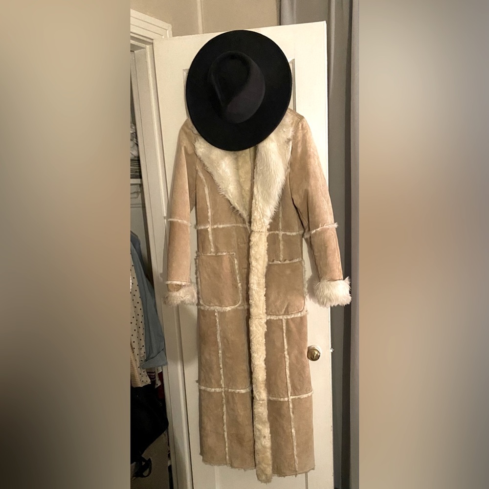 Leather & Sherling Coat - New w/o tag